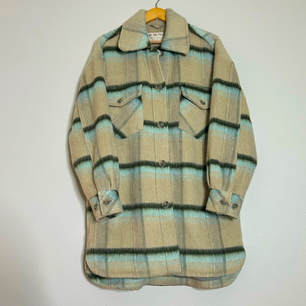 Free people x we the free Vienna brushed shacket jacket - Picture 2 of 13